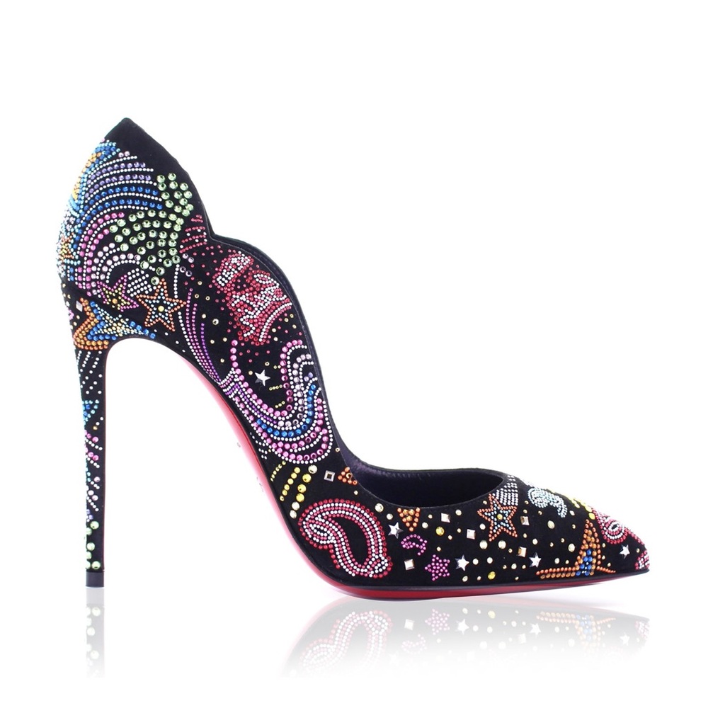 Limited Edition Christian Louboutin hot chick starlight crystal heels